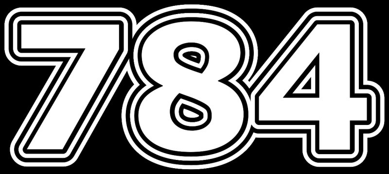 Цифра 4 трафарет