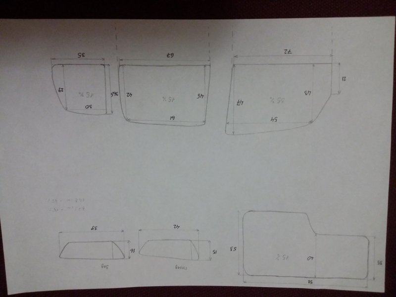 Стекло боковое Нива 2121 чертеж