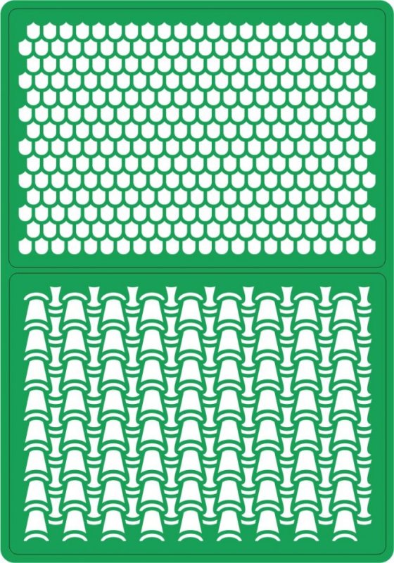 Трафарет под черепицу