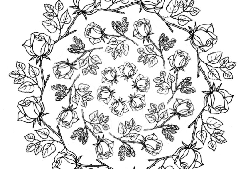 Узоры цветов для рисования