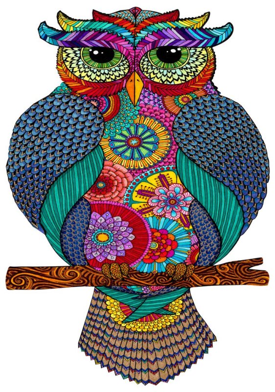 Трафарет Совы для вышивки