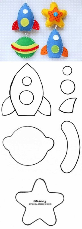 Выкройки игрушек для мобиля