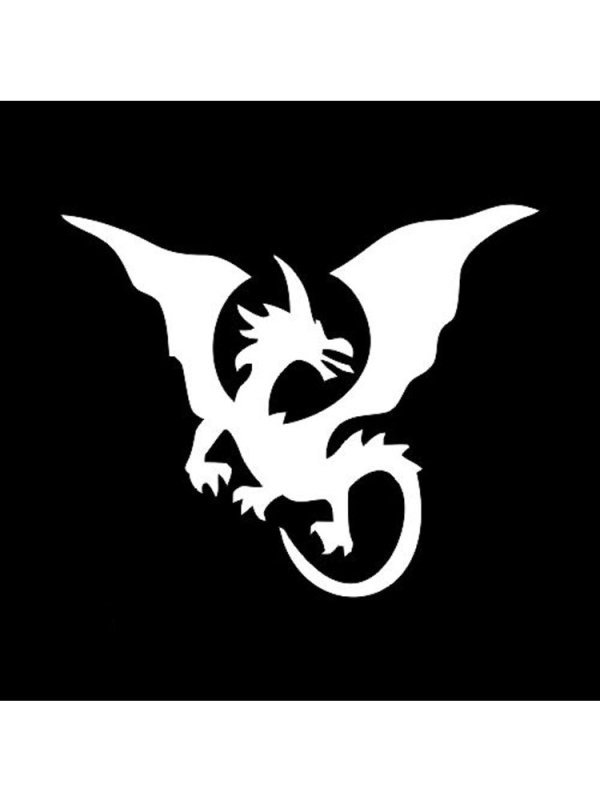 Зубы дракона трафарет