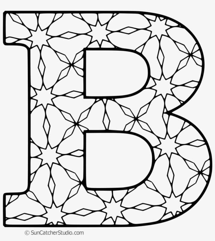 Объемные буквы для раскрашивания