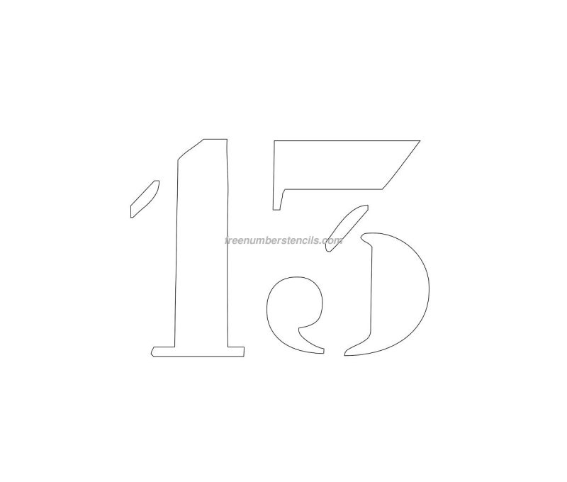 Трафареты цифр для покраски