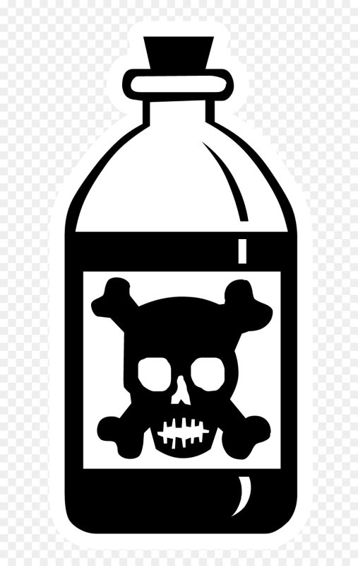 Бутылка череп