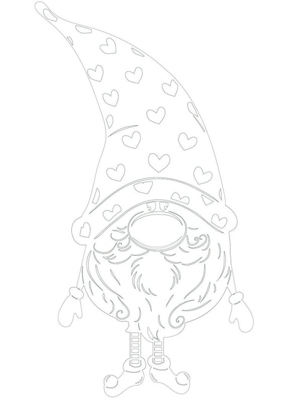 Вытынанки новогодние гномики