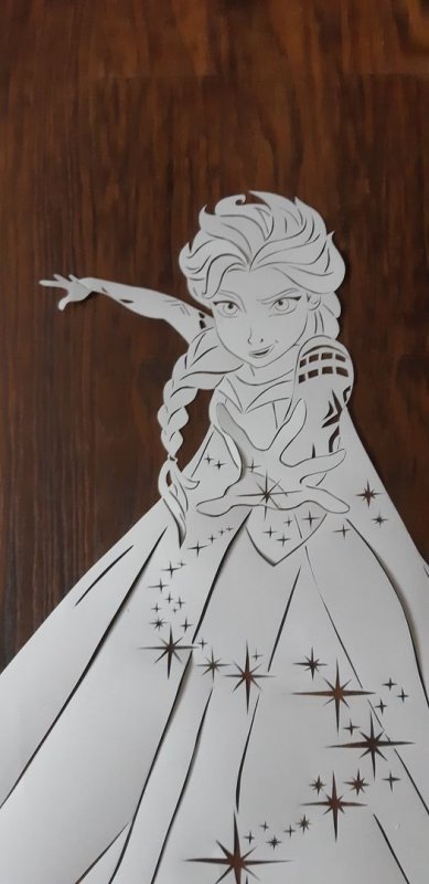 Вырезки на окна Холодное сердце