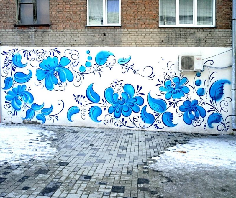 Роспись на воротах