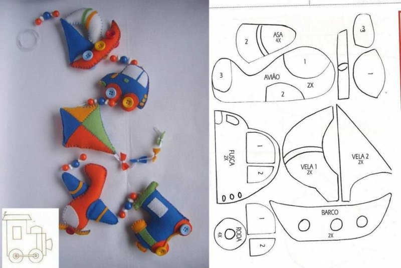 Шаблоны для фетровых игрушек