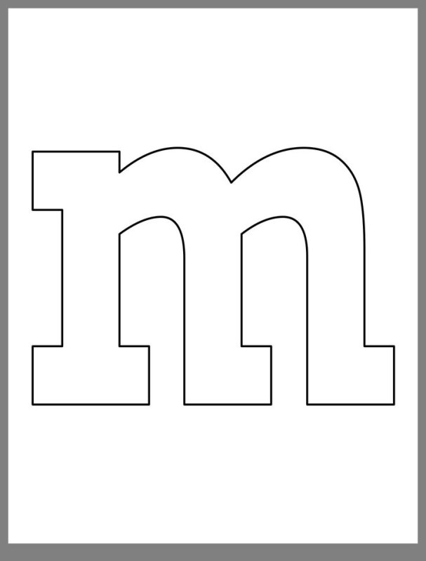 Английская буква m