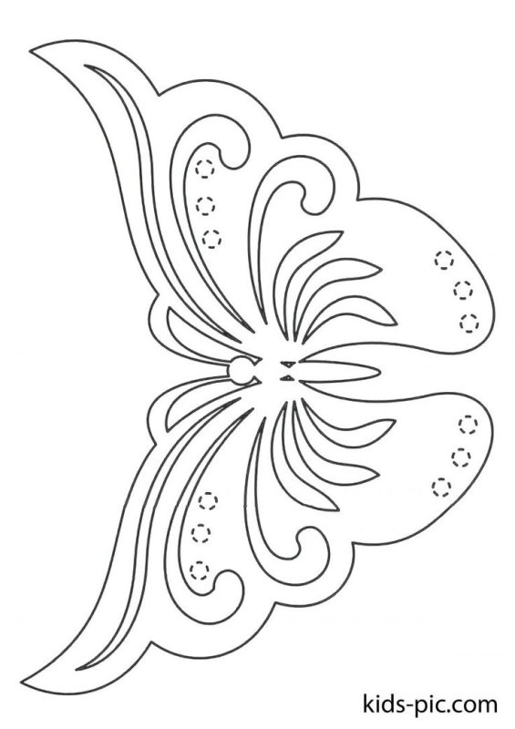 Цветы трафарет для вырезания