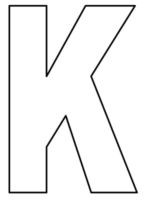 Объемные буквы трафарет