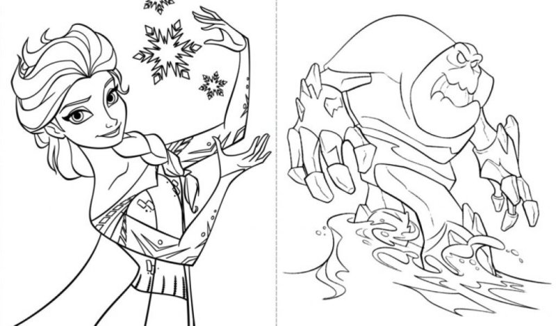 Раскраска "Холодное сердце"