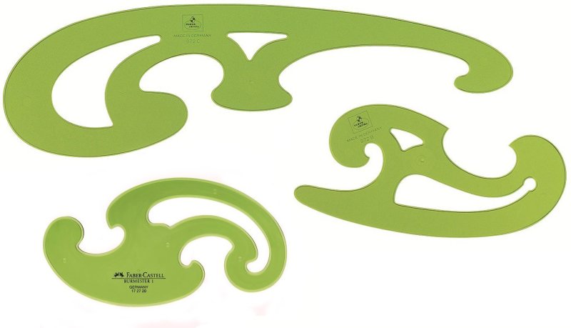 Линейка для кривых линий