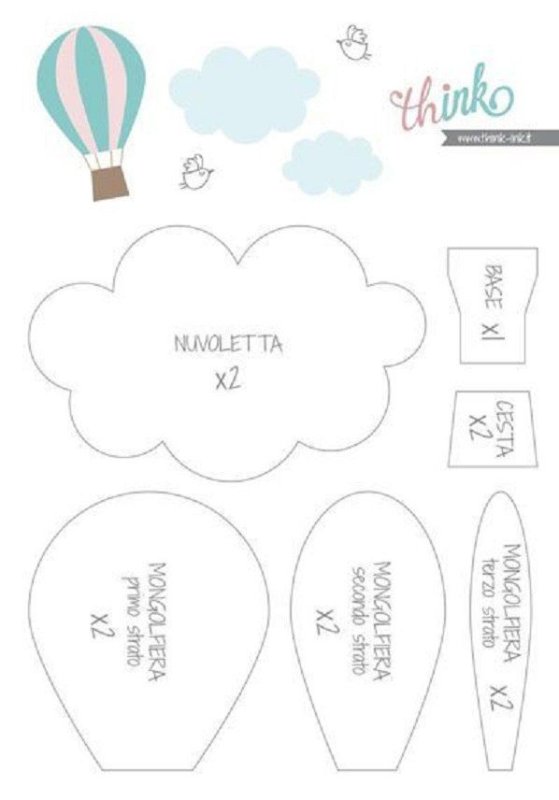 Мобили из фетра выкройки