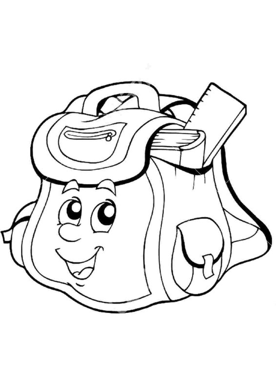 Рюкзак раскраска для детей