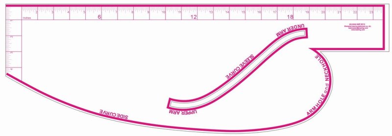 Линейка лекало