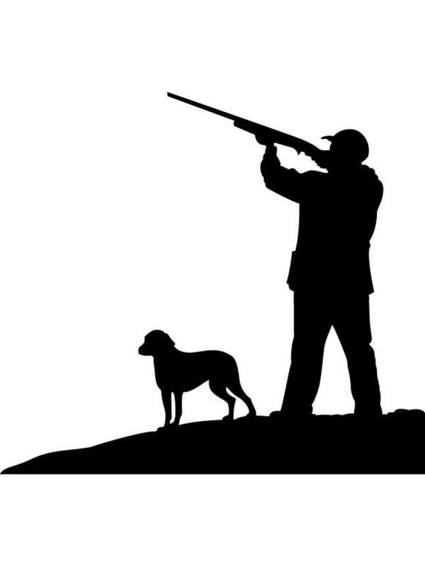 Охотник силуэт