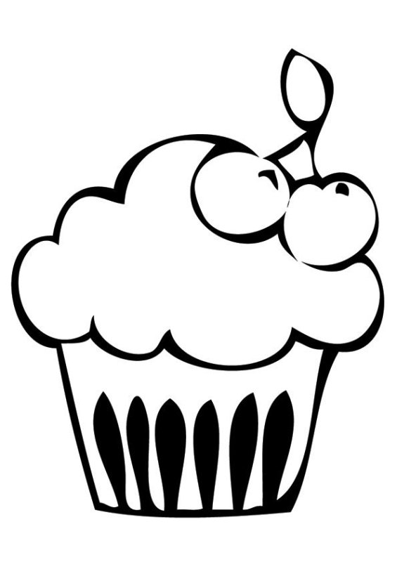 Раскраски кексиков