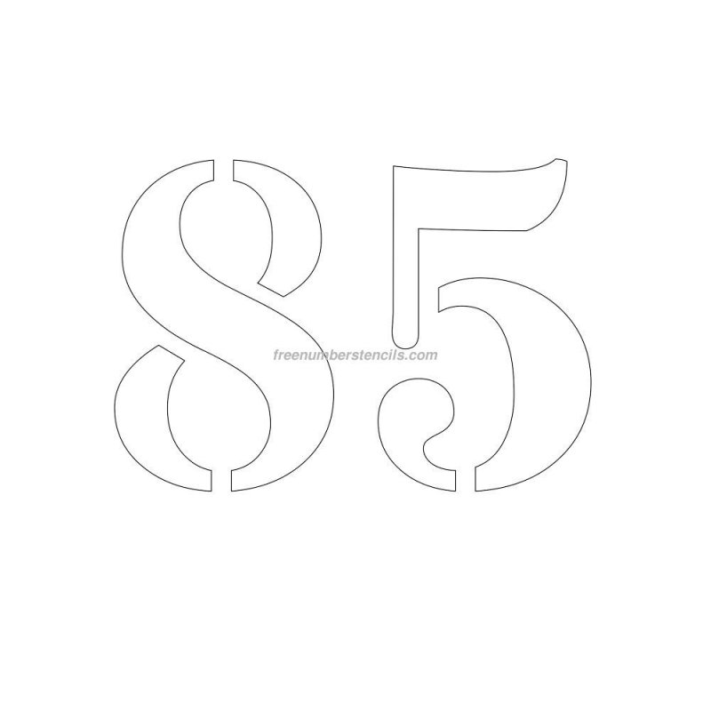 Трафарет для торта цифра