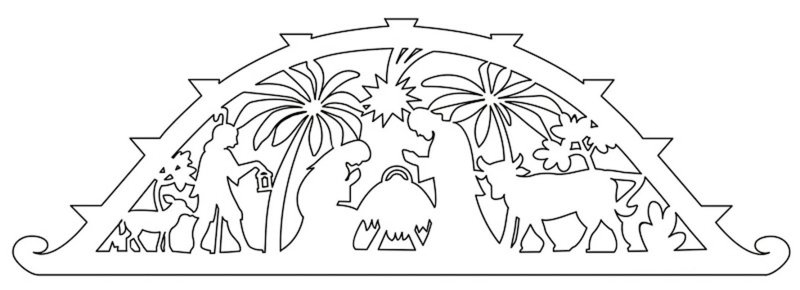 Трафарет "окна"