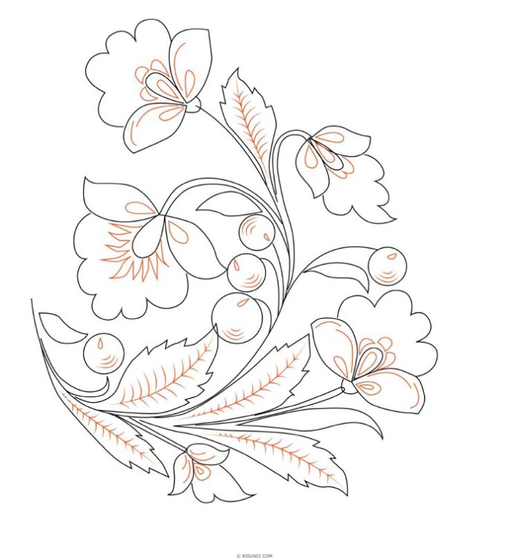 Петриковская роспись для начинающих поэтапно