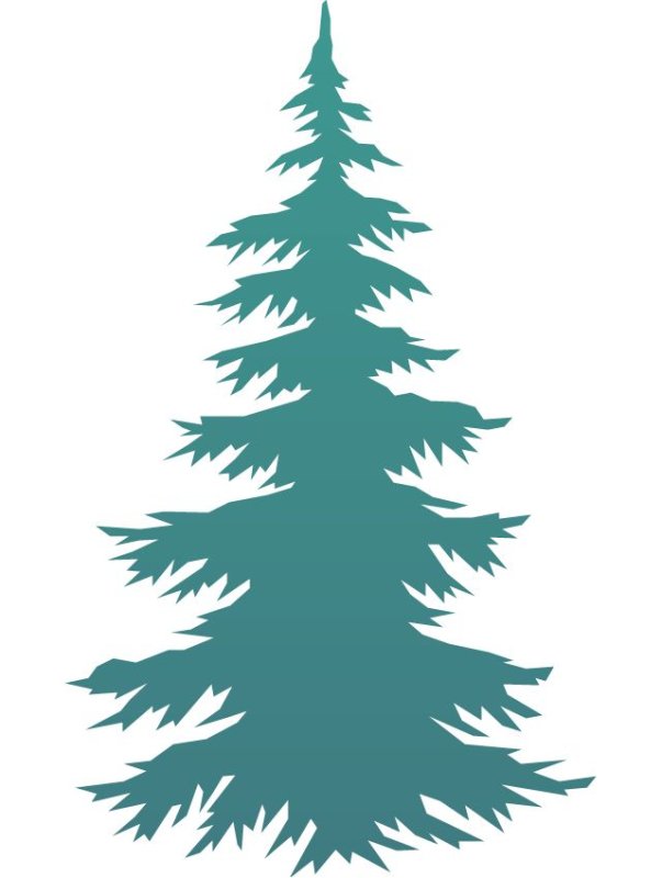 Елка силуэт