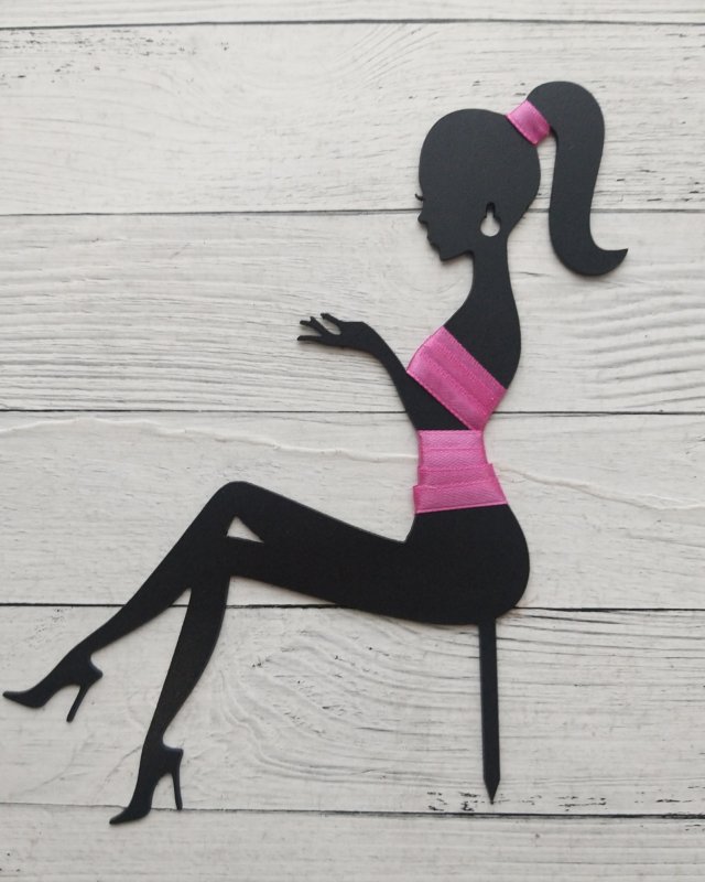 Торт с девушкой Топпер