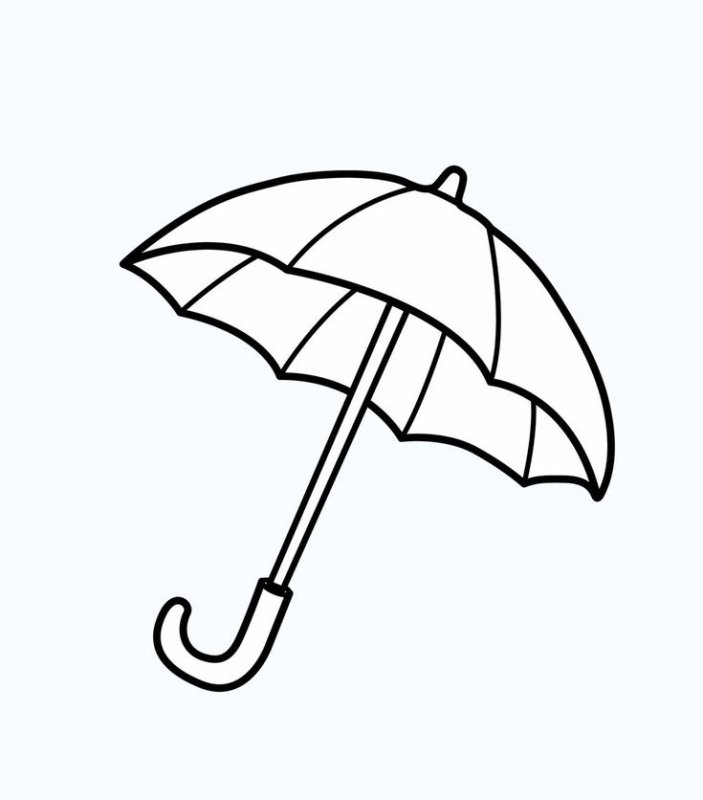 Зонтик нарисованный