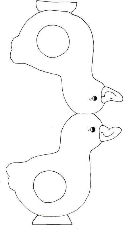 Украсим дымковскую уточку 2 младшая