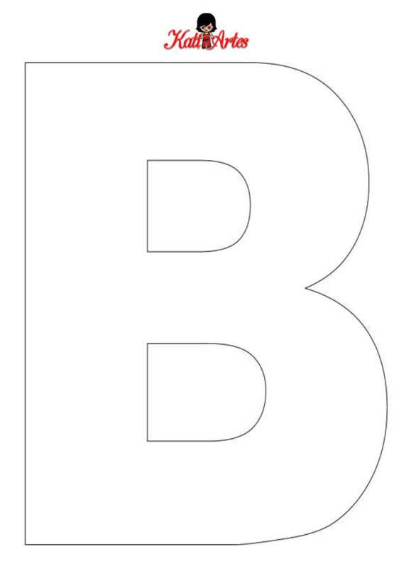 Объемные буквы выкройка