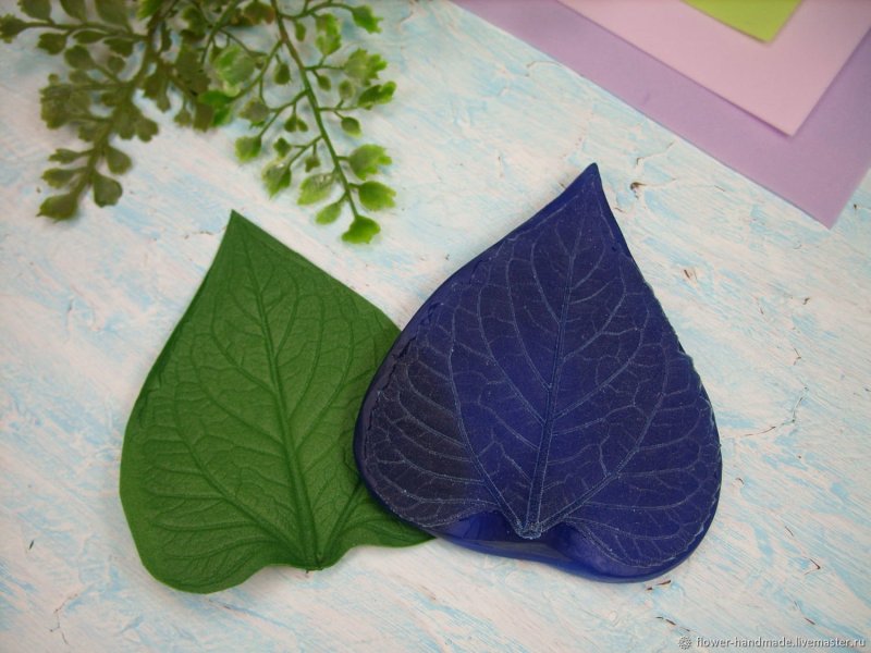 Лист подсолнуха из фоамирана