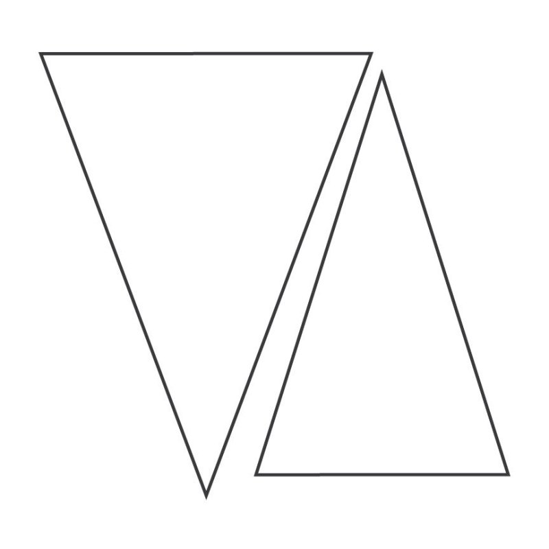 Трафарет треугольники