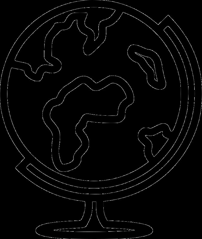 Глобус раскраска для детей