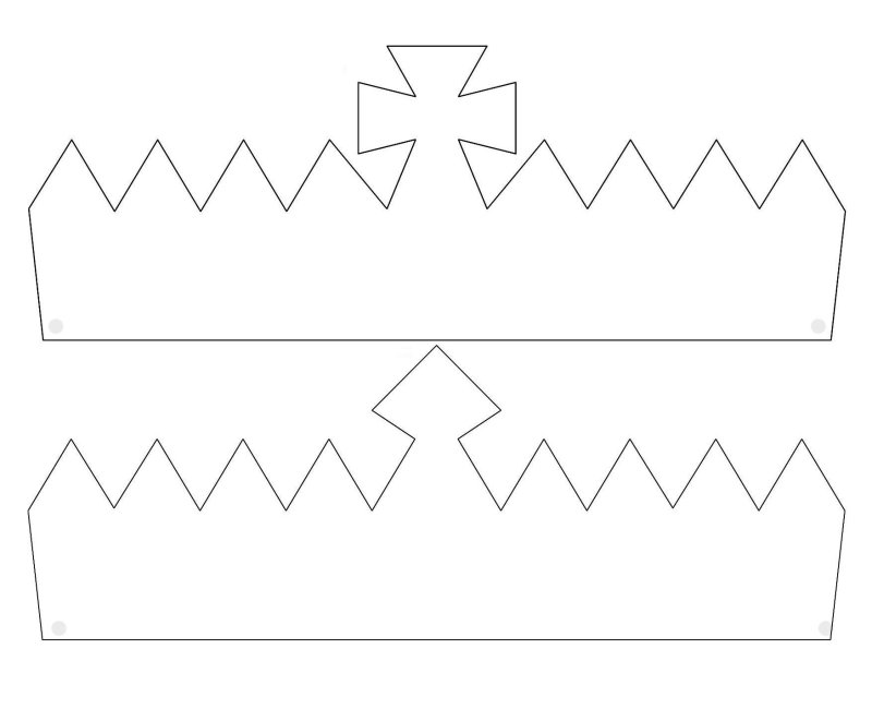 Корона Кощея шаблон