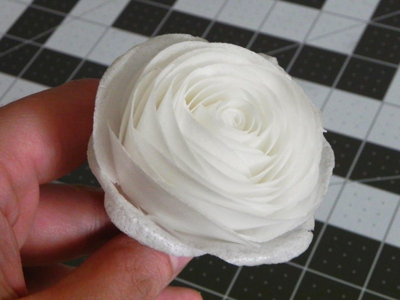 Розочки из вафельной бумаги