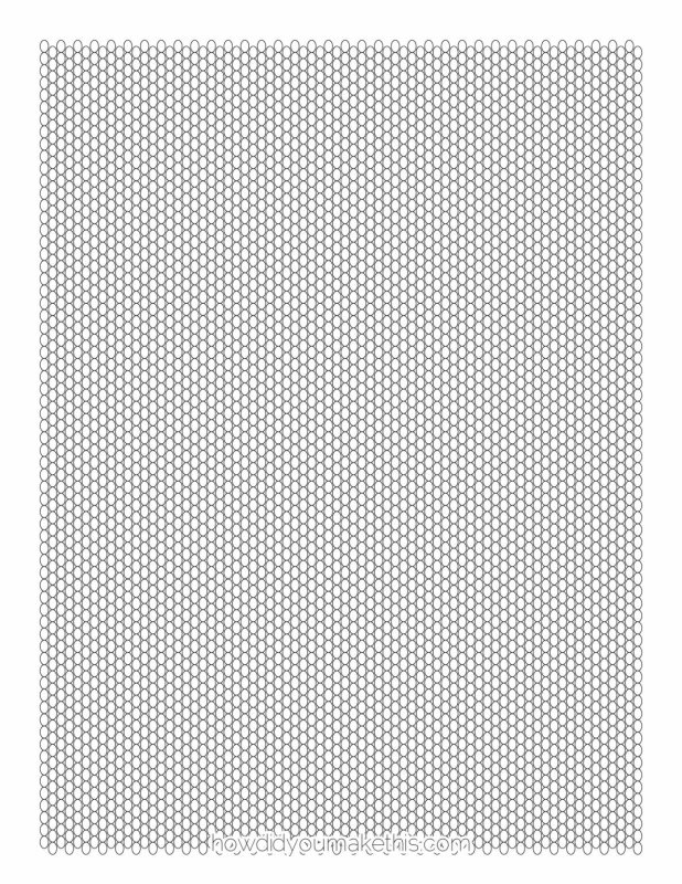 Сетка для кирпичного плетения бисером