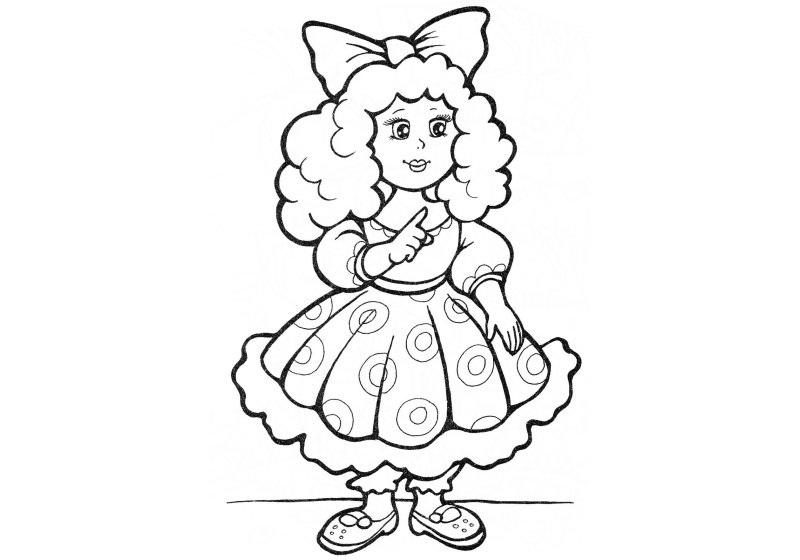 Раскраска Мальвина и Артемон