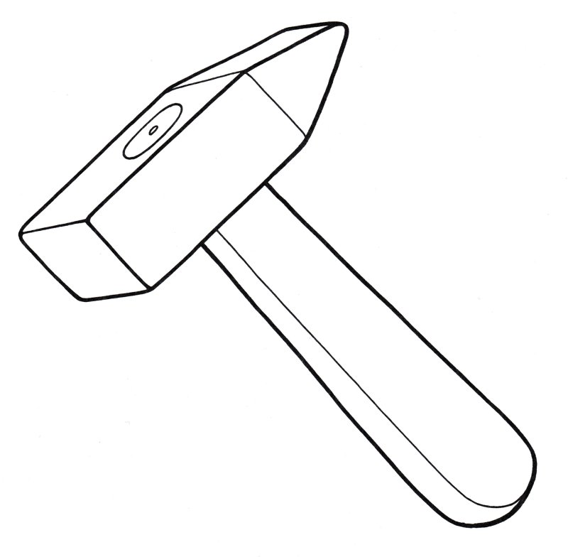 Молоток рисунок для детей