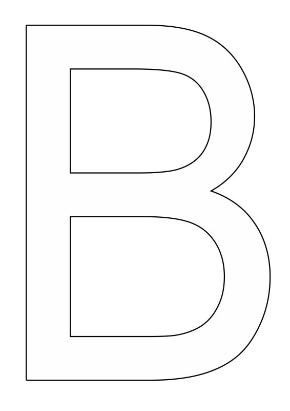 Трафарет букв для вырезания