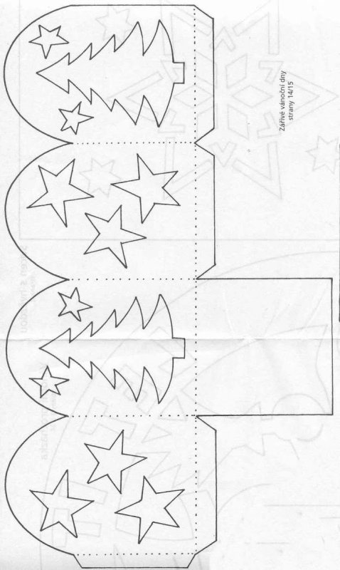 Развертка новогоднего фонарика