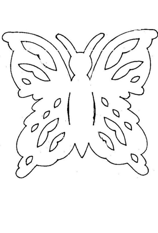 Вытынанки бабочки для вырезания