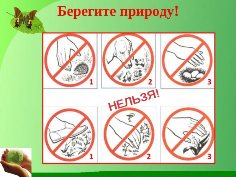 Знаки береги природу