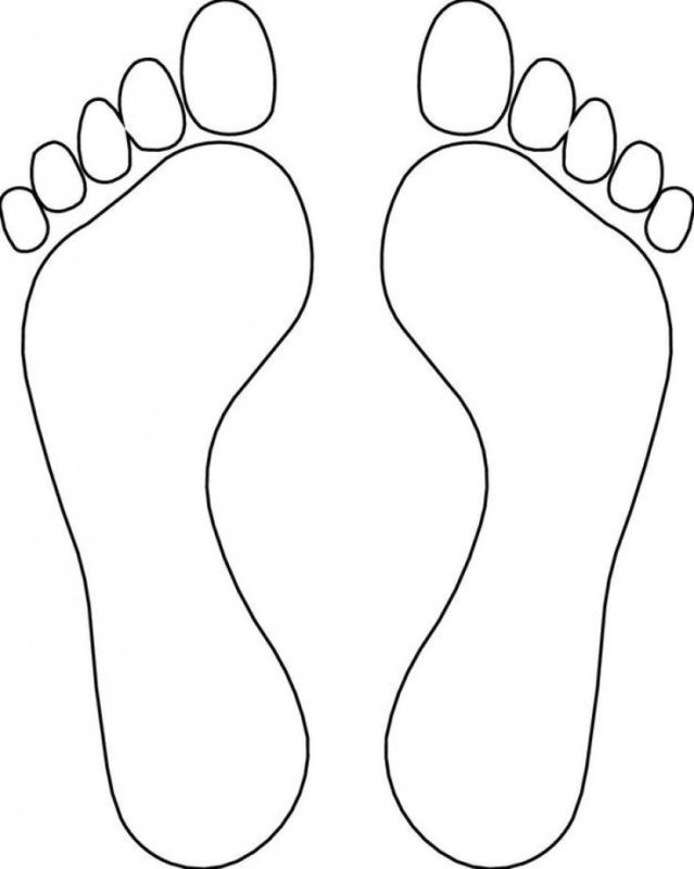 Трафарет ноги