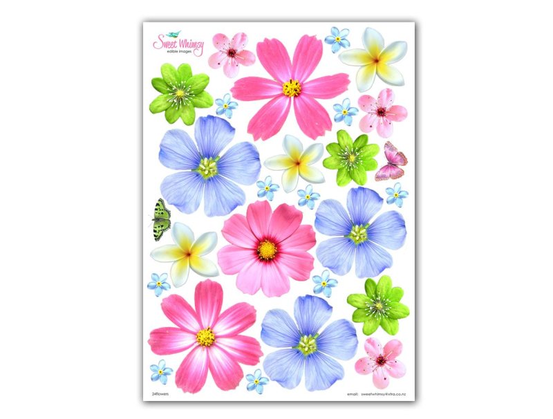 Цветы для печати на вафельной бумаге