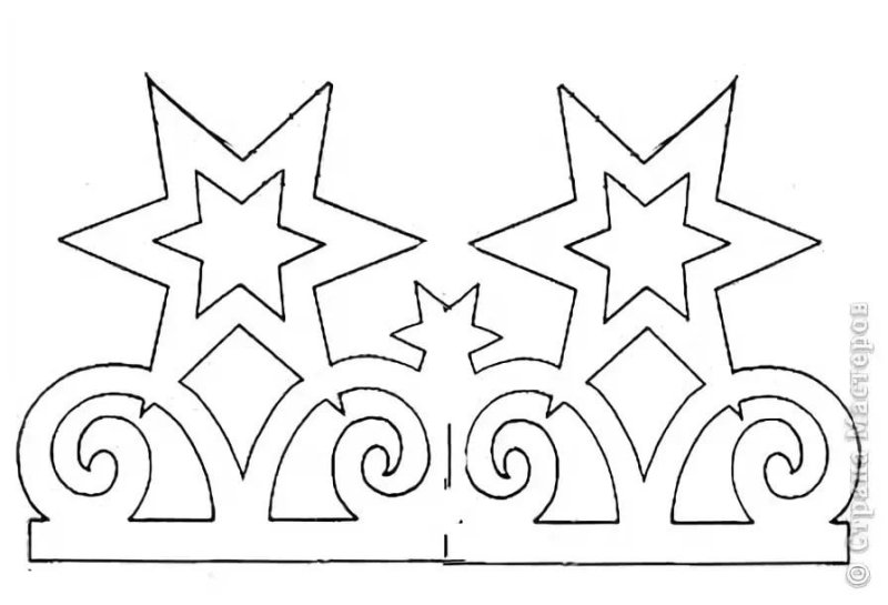 Новогодние узоры на окна