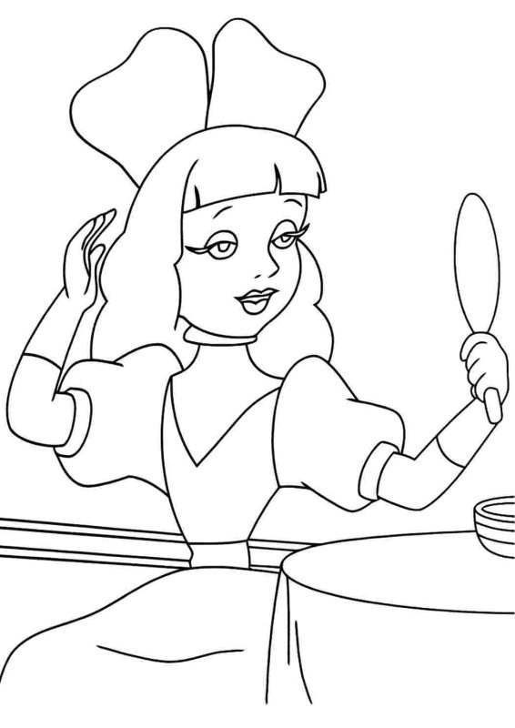 Мальвина раскраска для детей распечатать