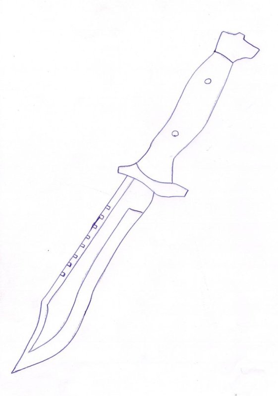 Нож Боуи раскраска