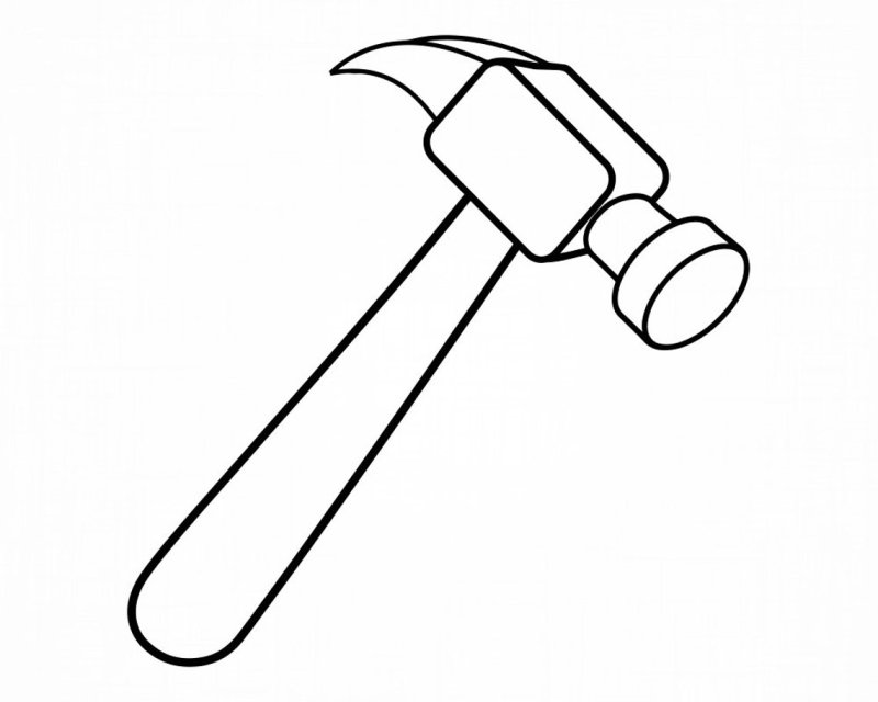 Молоток раскраска